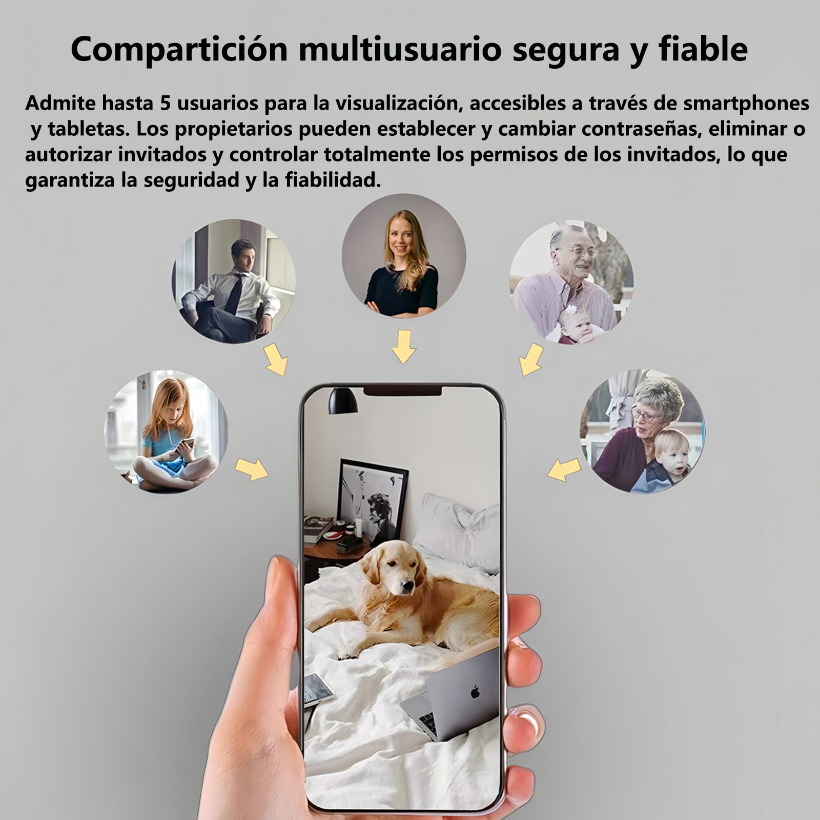 Mini Cámara WiFi, Cámara Espía Oculta Portátil, Cámara de Vigilancia Interior HD, Vigilancia Remota a través de App Live Streaming con Detección de Movimiento para Hogar y Oficina.