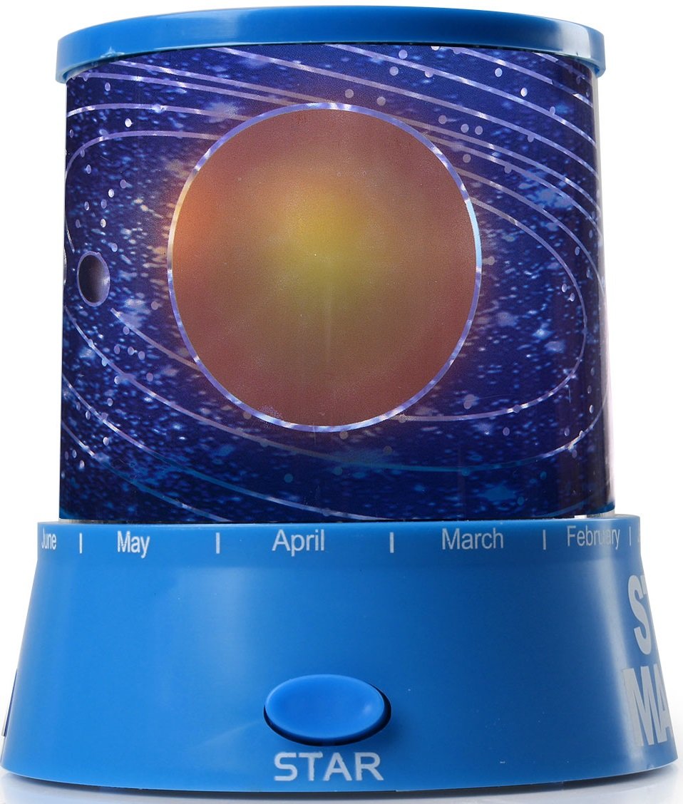 GPCT LED Night Light Stars Projector Lamp Colorful Stars Projection (Blue Universe Projection)