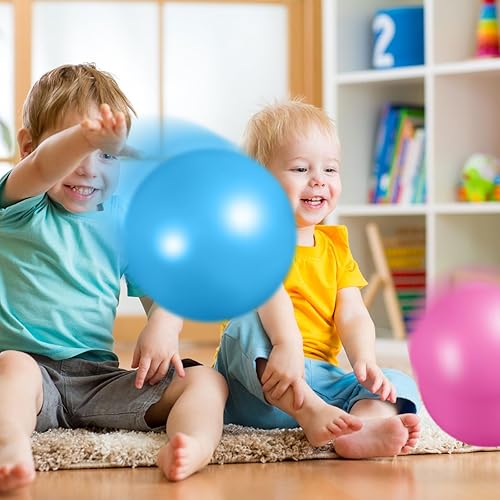 Miniatura 7 de Aoriher 10 unidades de 9 pulgadas de ejercicio de pilates, pelota de yoga, terapia de yoga, estabilidad, barre, estiramiento, postura física,