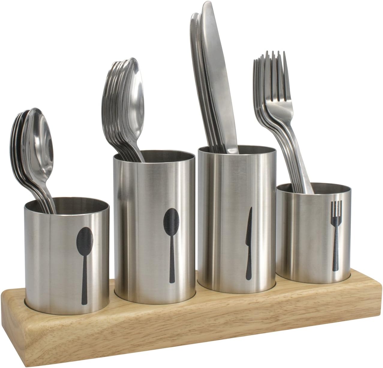Sorbus Silverware Holder with Caddy for Spoons, Knives Forks, etc
