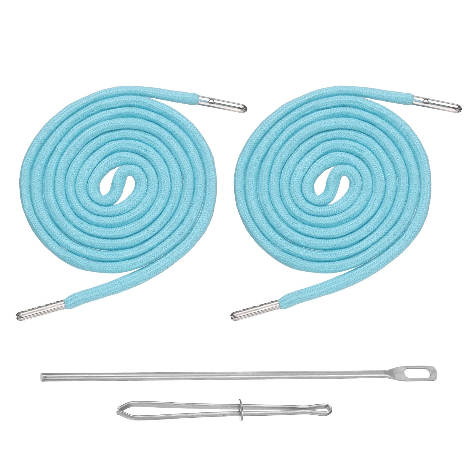Photo 1 of uxcell Drawstring Cord Replacement 51" Elastic Cotton Blue