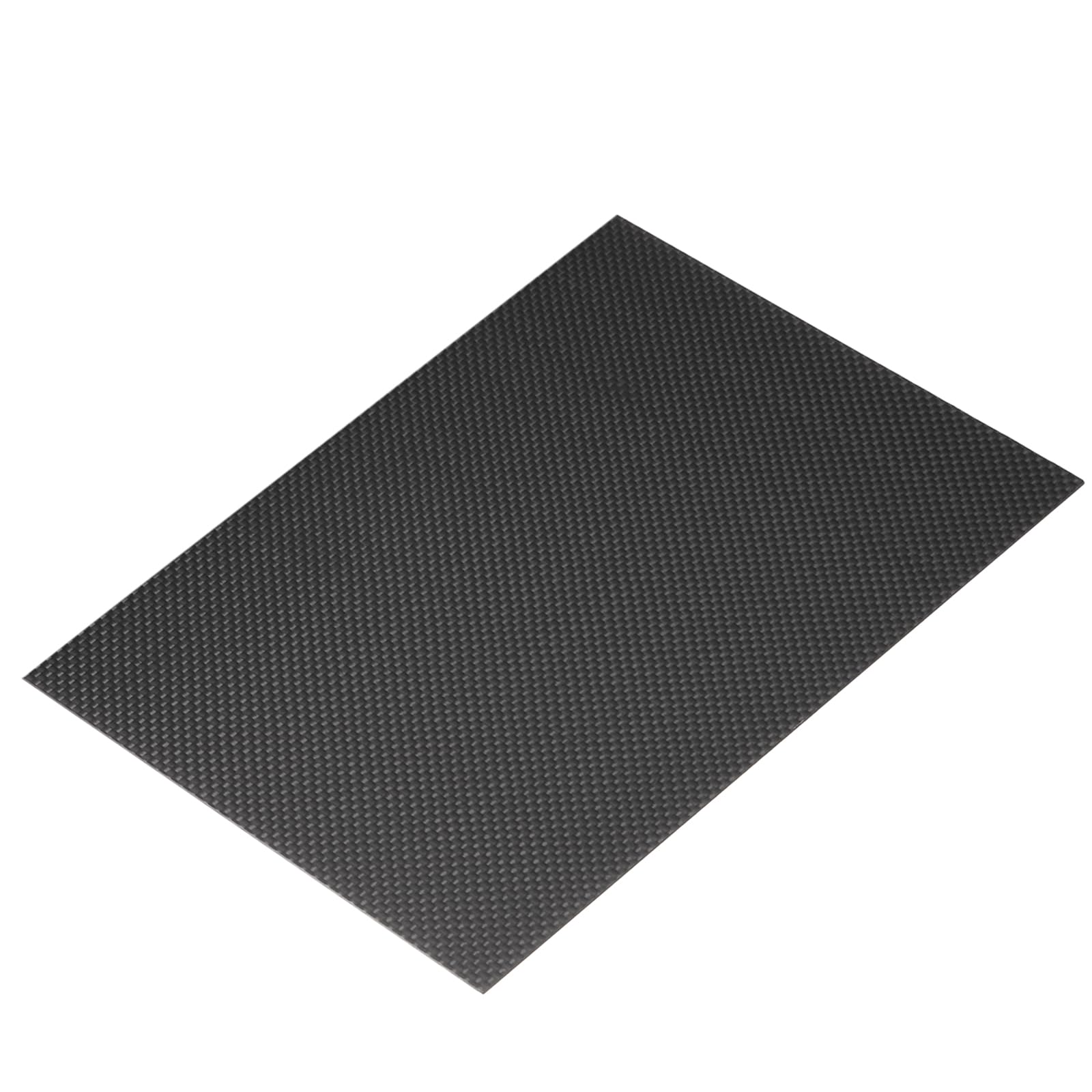 QUARKZMAN Lastra In fibre Di Carbonio 3K, Pannelli In fibre Di Carbonio 200 x 300 x 1mm Lastra Rigida brillante Tessitura Liscia Pannelli Flessibili Per Aeromodelli, Modellini Auto