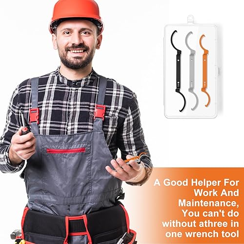 Miniatura 6 de Kit de llave de bloqueo de conducto de 3 piezas, 12, 34, 1 pulgada, acero de aleación