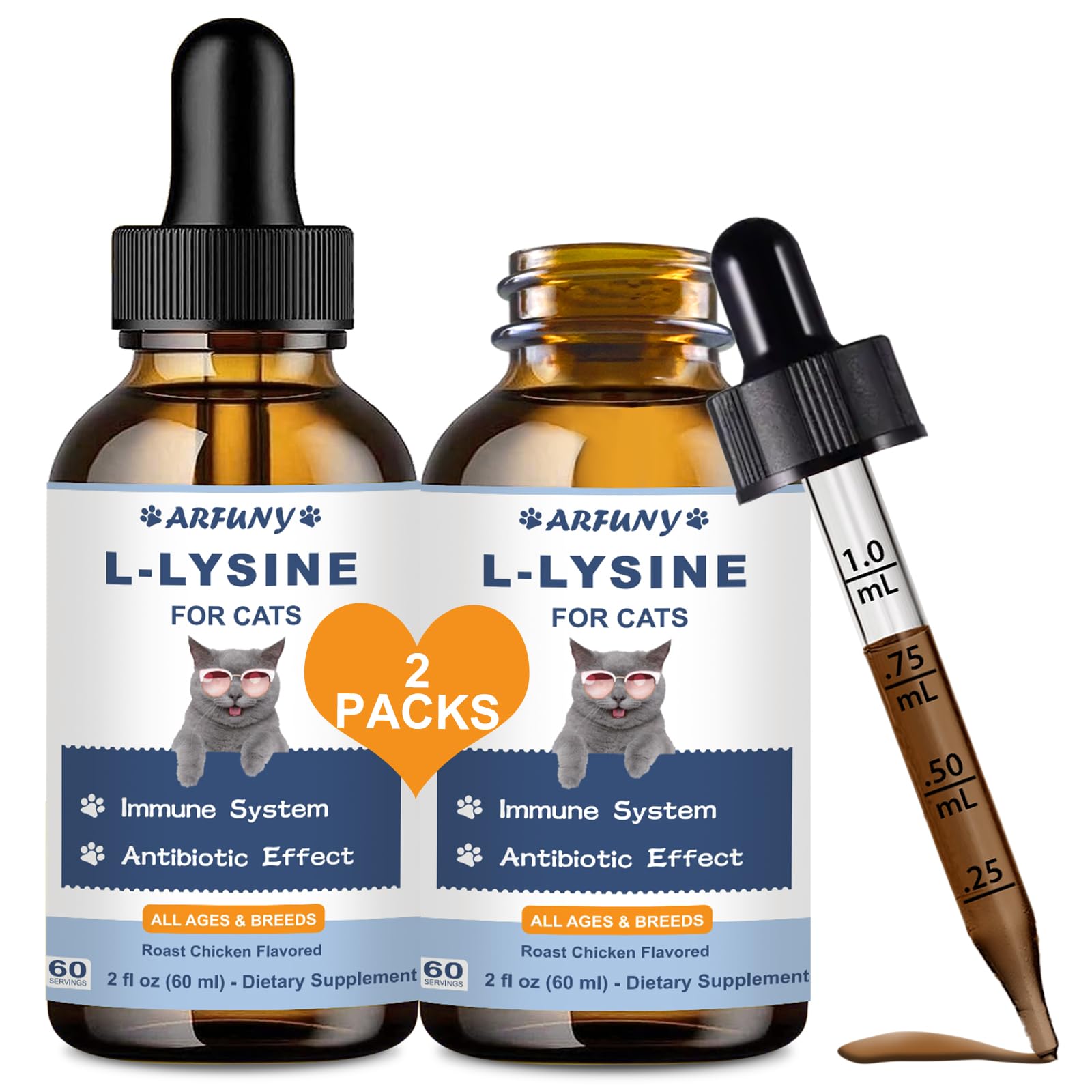 SANTKOL Lysine Drops 2-Pack