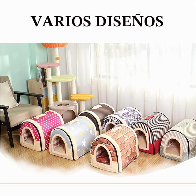 Foto 6 de 6 de Cama grande para perros 2 en 1, cueva para mascotas, extraíble, lavable