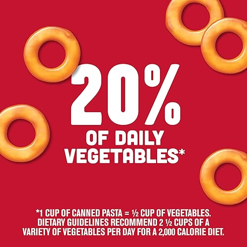 Vista 177 de SpaghettiOs Pasta enlatada original más calcio, lata de 15.8 onzas (paquete de 12)