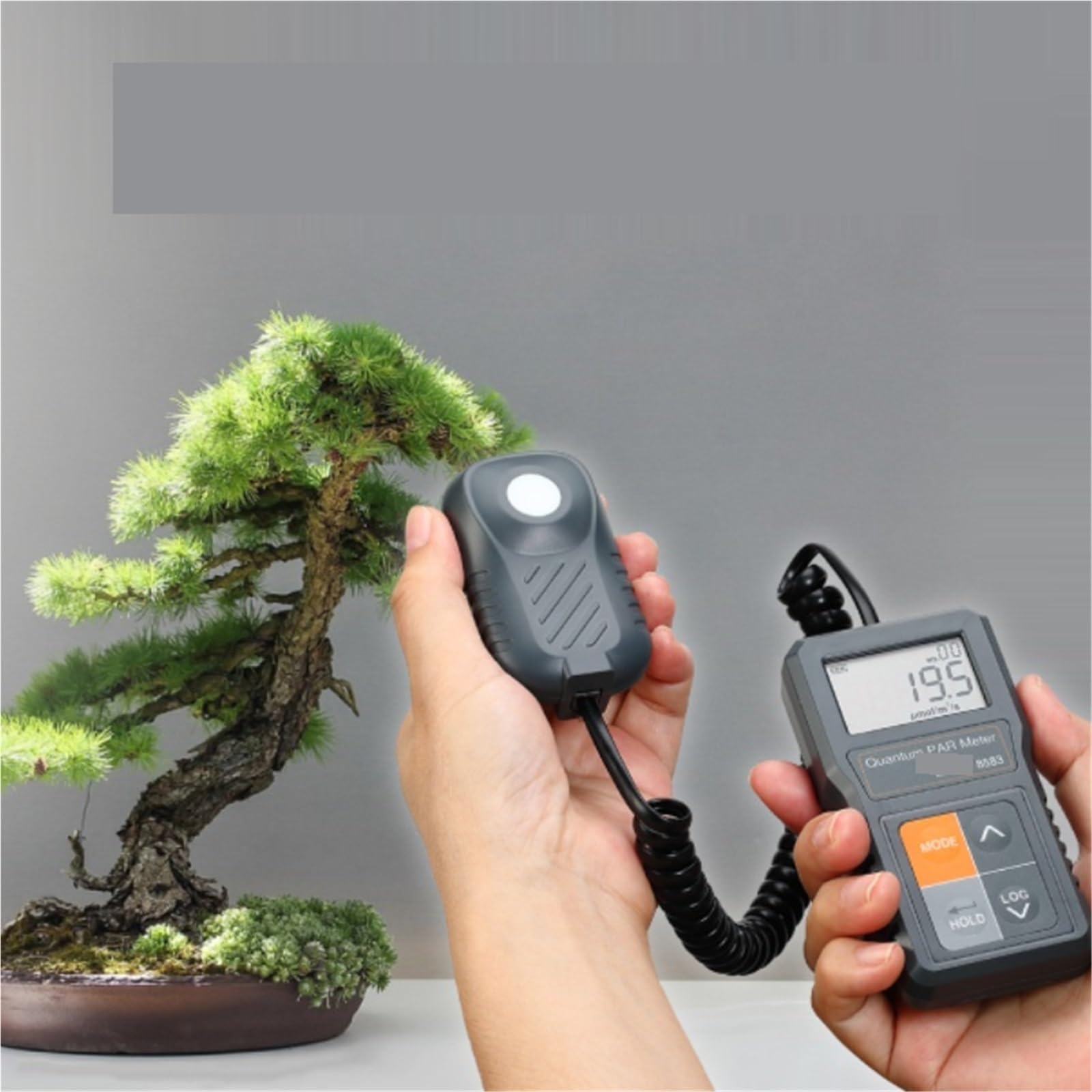 Medidor de luz Digital, Medidor De Luz Completo Desmontable Digital Lux con Pantalla Grande Reposo Automático Y Alerta Batería Baja para Plantas de Interior y jardín, fotografía