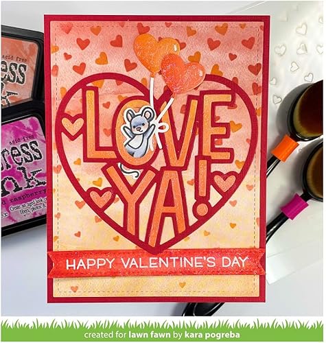 Miniatura 3 de LAWN FAWN Troquel de corte de césped con diseño gigante Love Ya