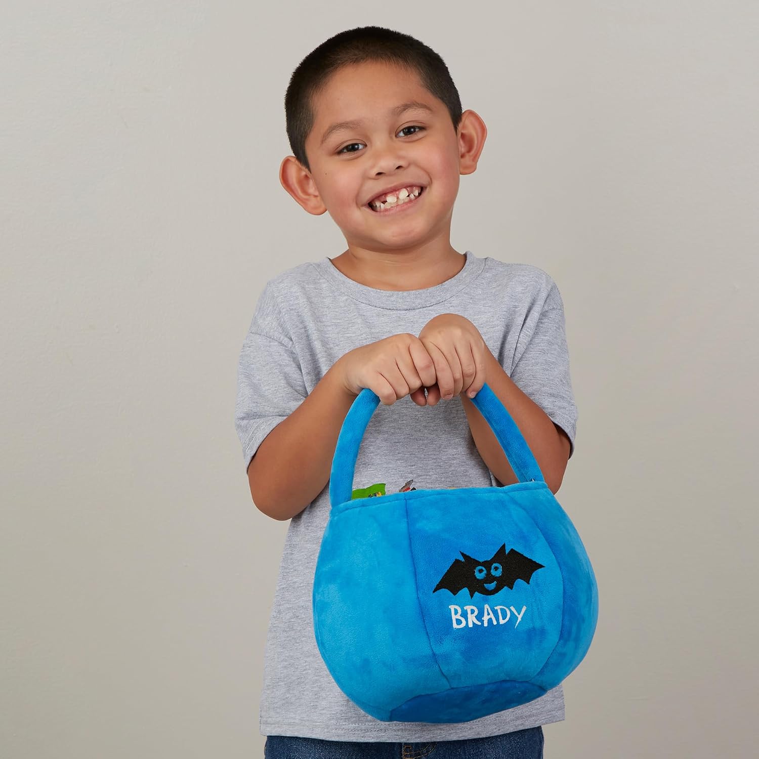 Personalization Universe Halloween Characters Embroidered Plush Halloween Treat Bag
