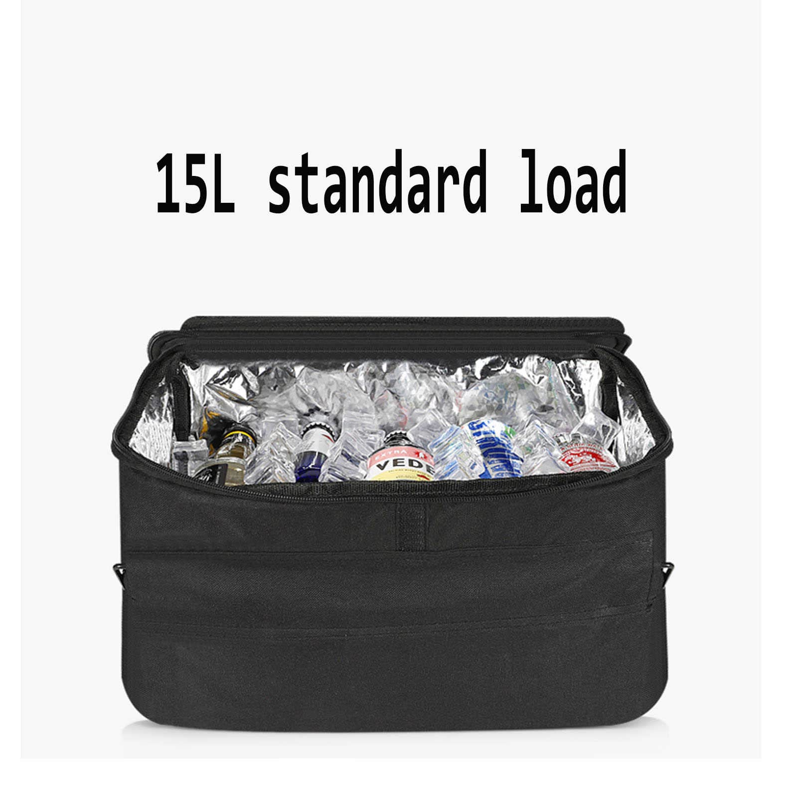 Camping reso facile con il nostro carro pieghevole con borsa termica da 15 l, accessorio perfetto per carrelli surgelati e fare shopping al picnic e alle attività all'aperto