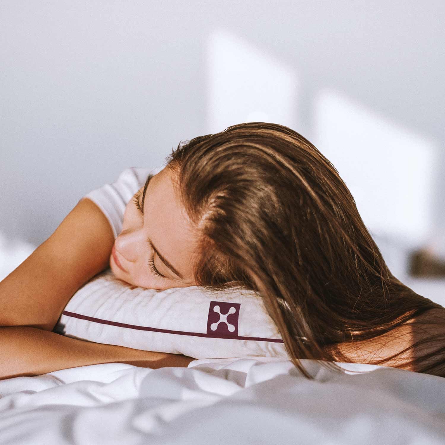 smartsleep Almohada cervical plana – Almohada ergonómica extraplana para dormir boca abajo, almohada plana para el dolor de cuello de espuma viscoelástica