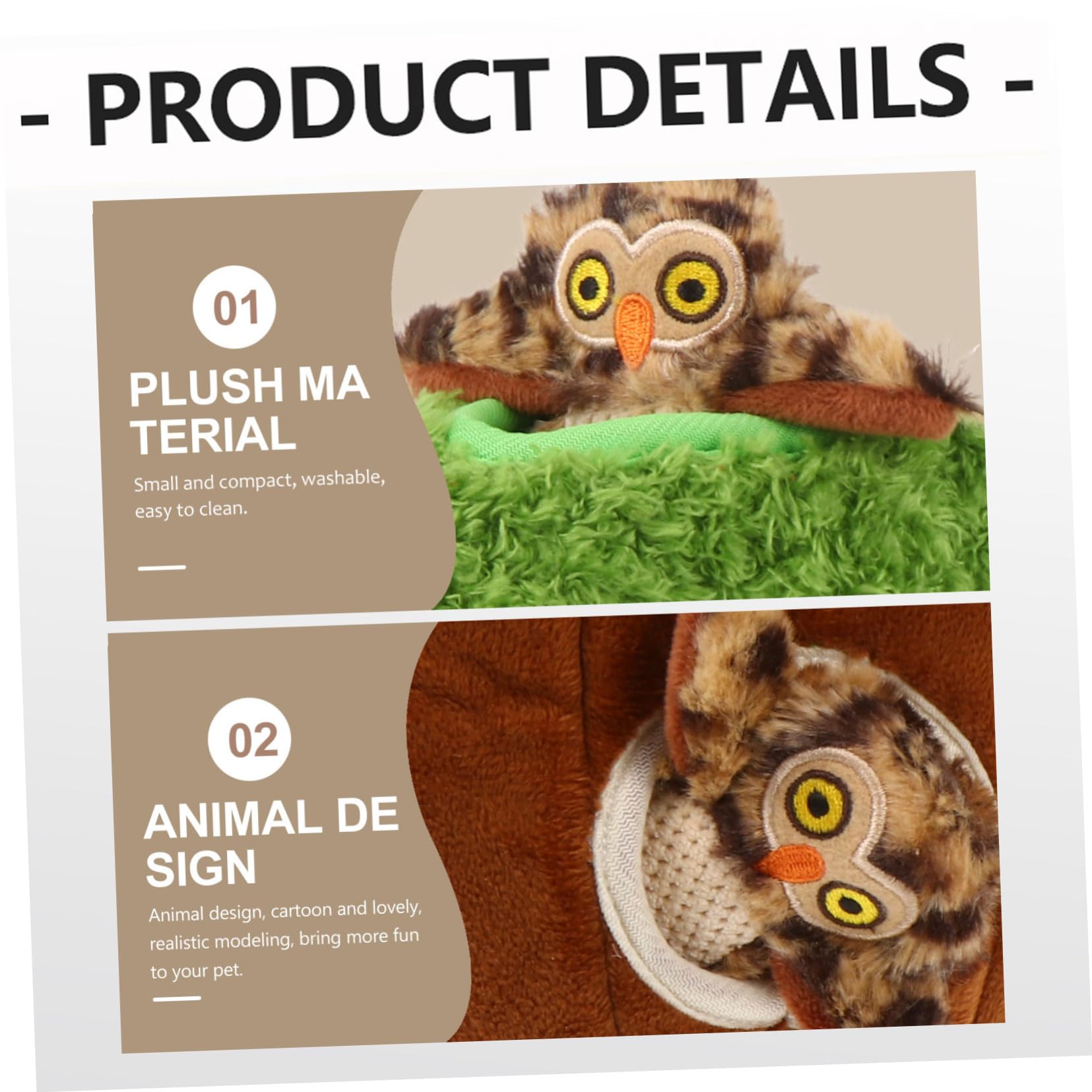 Kisangel 4pièces Set De Jouets Cachés Peluche Squeaky pour Chien Jouet Interactif De Recherche Molar Et Anti-déstructeur pour Chiots Et Chiens Actifs
