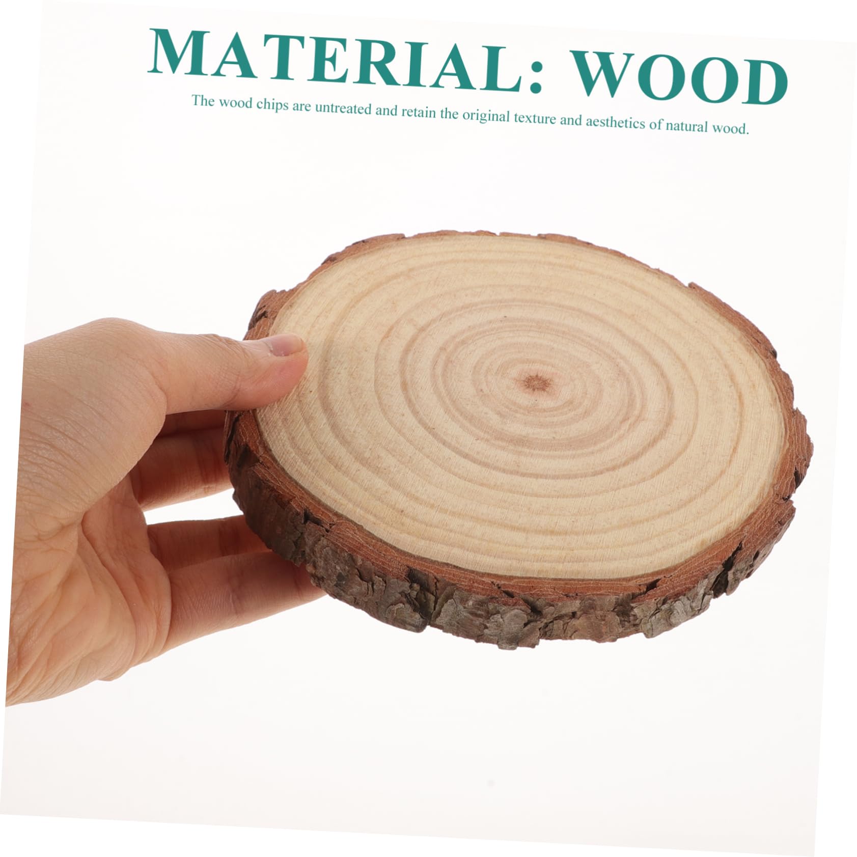 SHINEOFI 12stücke Unbehandelte Runde Holzscheiben Für -bastelprojekte Natürliche Holzscheiben Für Kreative Tischdekoration Hochzeiten Und