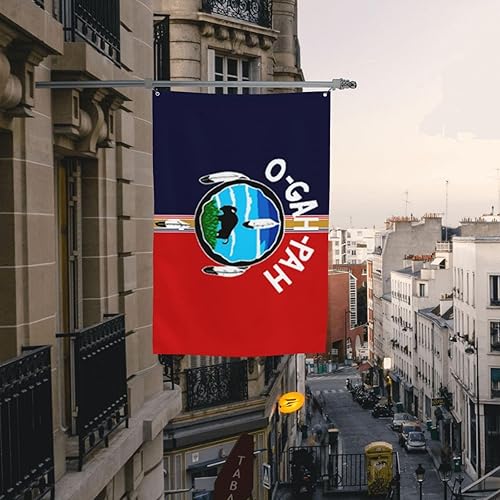 Miniatura 8 de Bandera Quapaw de 4 x 6 pies, resistente para decoración al aire libre, banderas de poliéster duradero, banderas de patio para casa