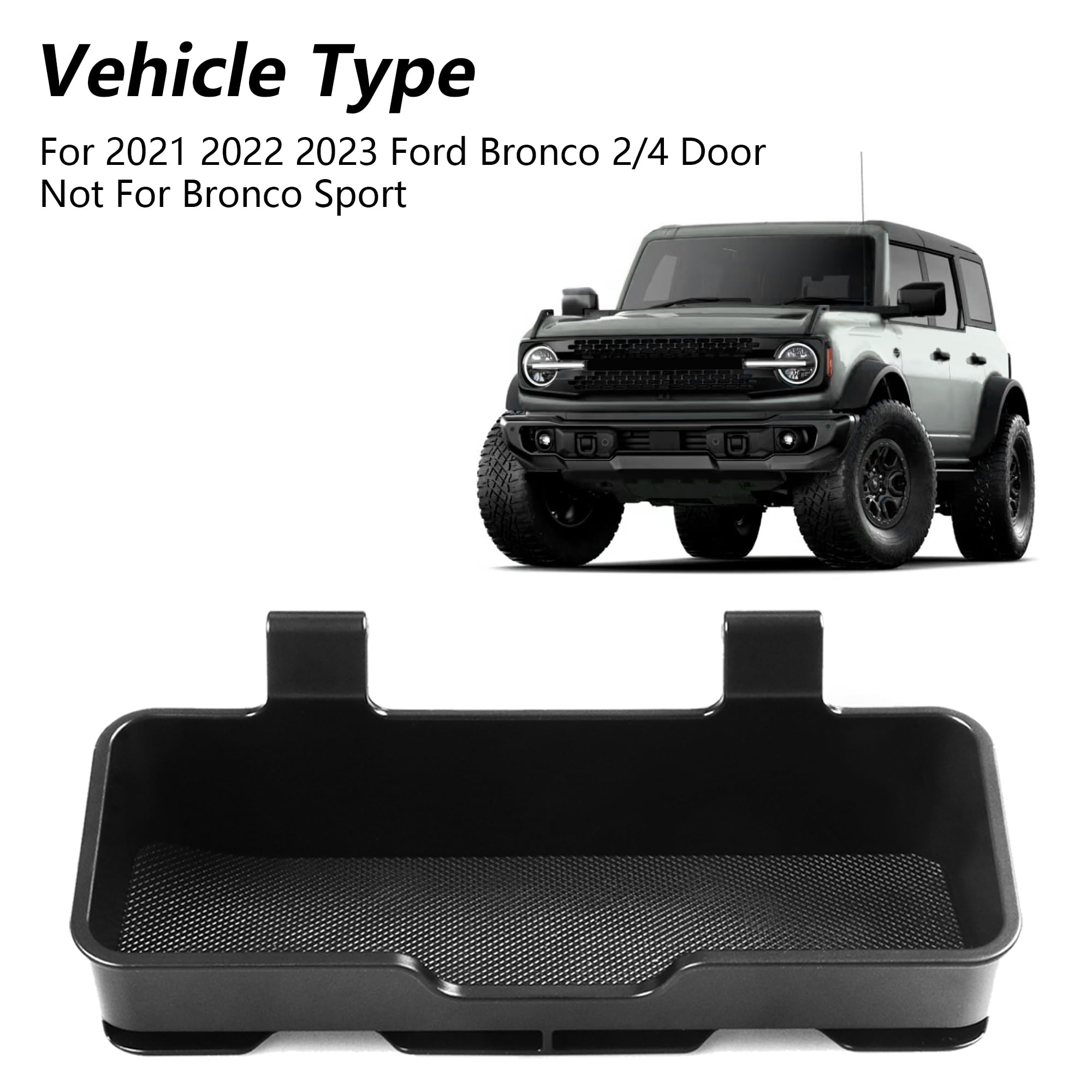 JAKISIMA Sunglasses Glasses Holder Sunglass Holder Storage Box Compatible with 2021 2022 2023 2024 2025 Ford Bronco 2/4 Door Mount Sun Visor Organizer Interior Accessories