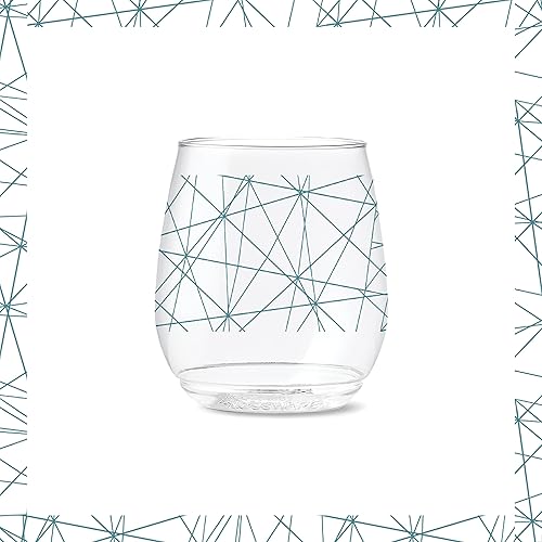 Miniatura 7 de TOSSWARE POP Vino Designer Series - Líneas 2, juego de 6, de 14 onzas, reciclables, irrompibles y de plástico transparente