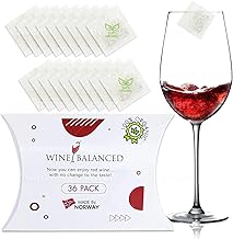 Norway's Secret! Organic Wine Filter! No More Wine Drops or Wands! Sulfite And Histamines Remover - All Natural Purifier Filters Stops Red Wine Headaches And Hangover (36-Pack)