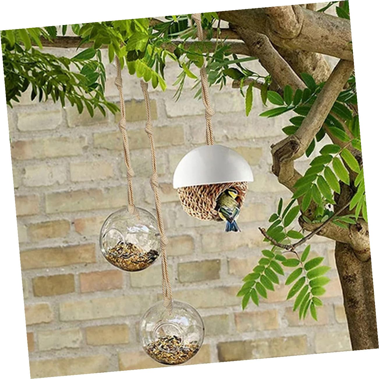 Abaodam 3 Ensembles Rallonge De Crochet pour Plante Jardinière Suspendue D'extérieur Jardinière Suspendue en Macramé Pendaison Usine Cintre Beige Coton 8 Pièces * 3
