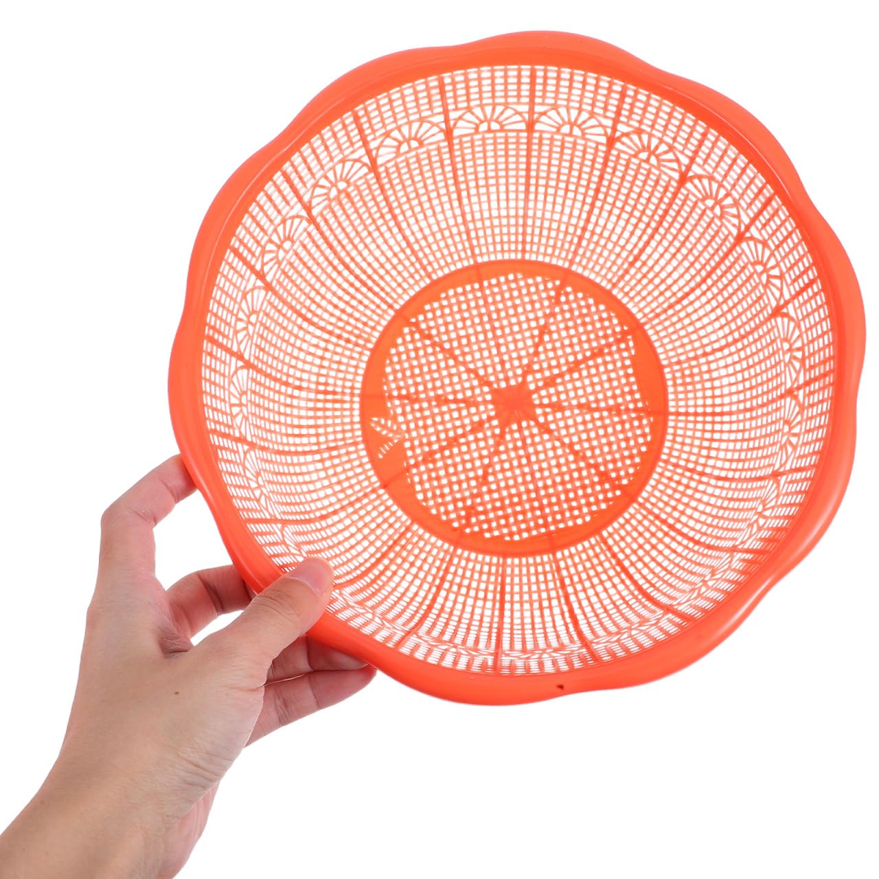 Lot de 10 bols à riz en plastique - Panier de nettoyage de riz - Panier de lavage en plastique pour fruits - Panier à fruits - Panier de vidange domestique
