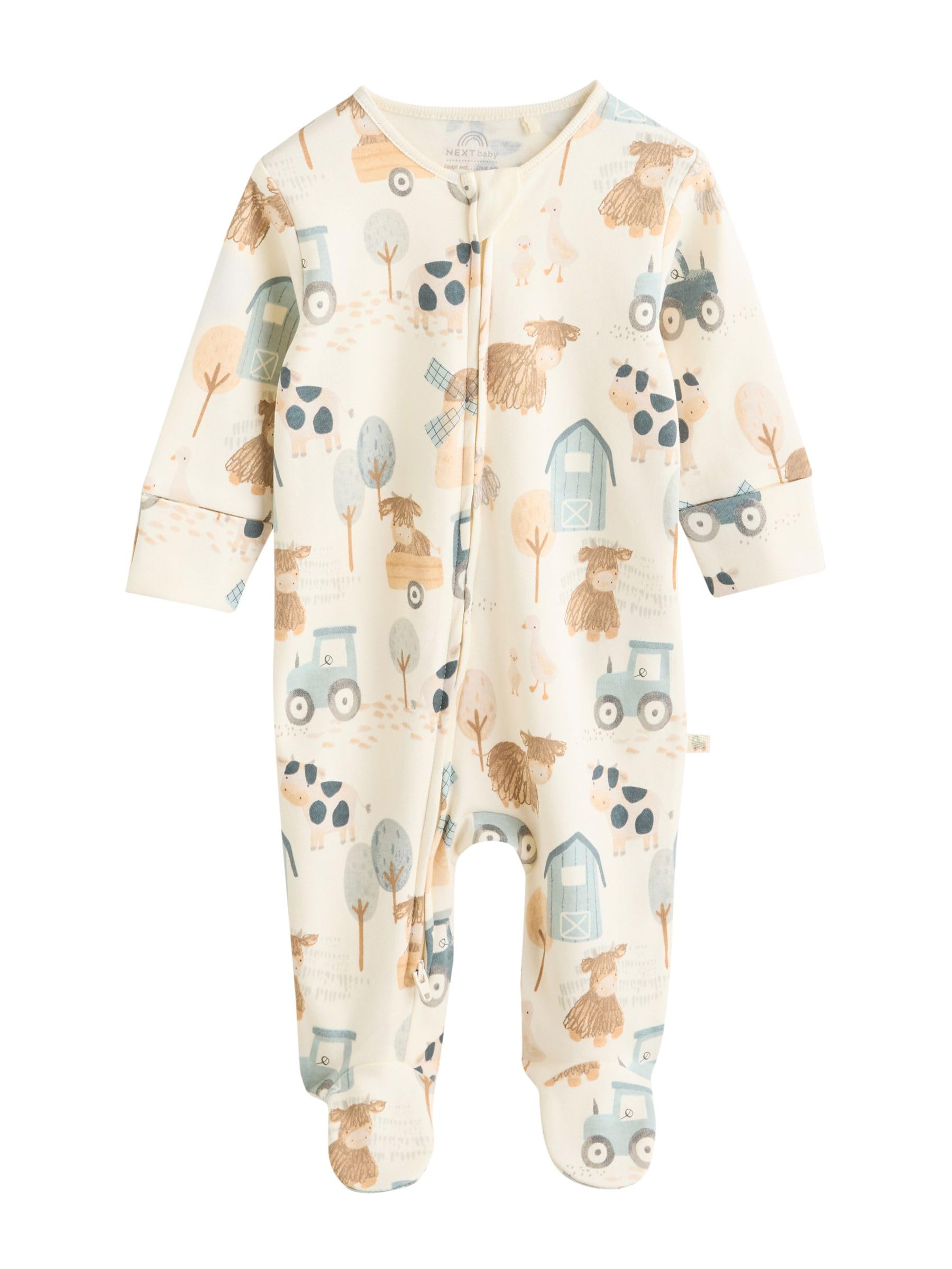 NEXT Bébé garçon Grenouillère Vache bébé, Lot de 4