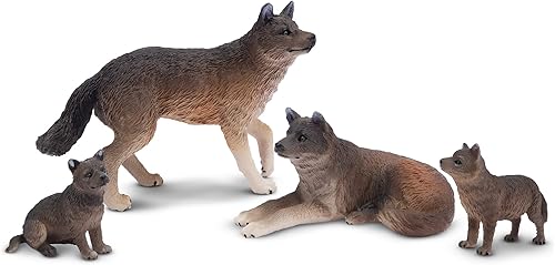 Vista 18 de Toymany Juego de 8 figuras de plástico de animales de la selva de 2 a 5 pulgadas, incluye animales de bebé, león realista, tigre, guepardo, figuras
