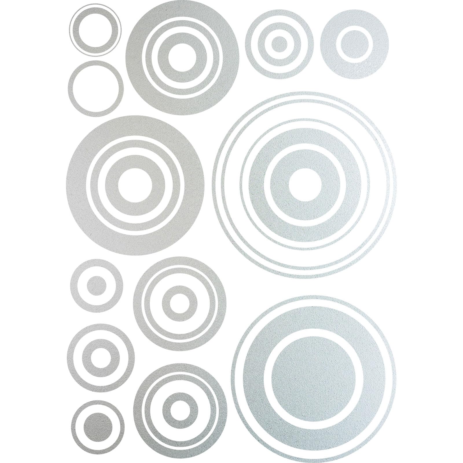 Lumaléa Set of 13 Stickers Frosted Circles 87 x 122 cm