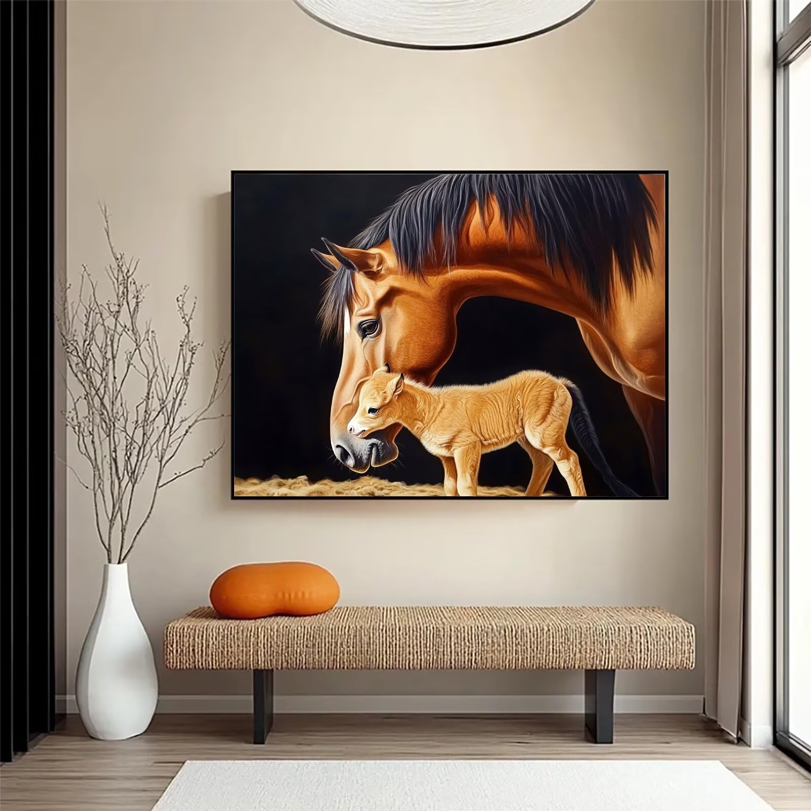 Diamentowe malowanie koń diament dorośli 60x80cm qw1-732