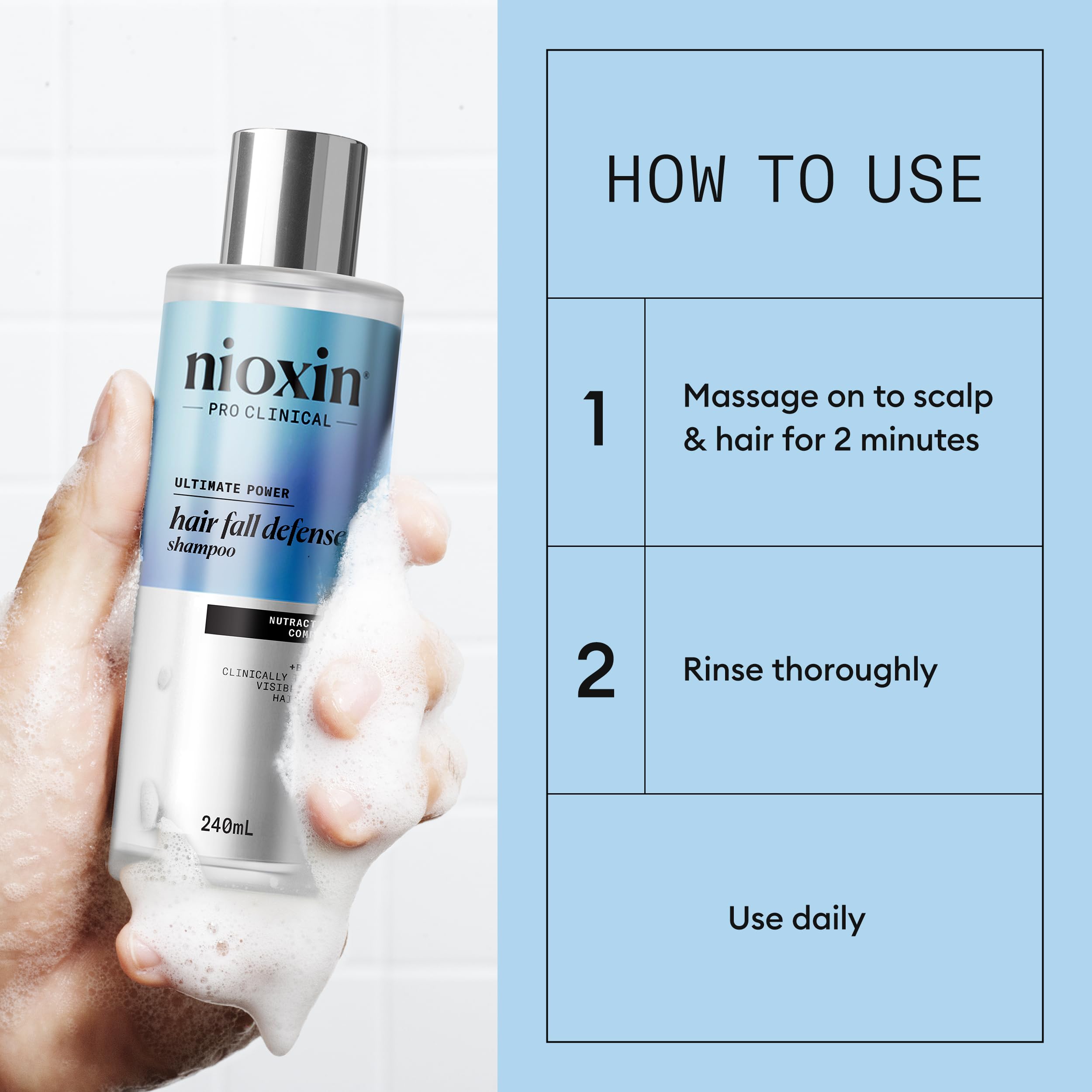 Nioxin Anti Hair Loss Shampoo 240ml - shampooing anti-chute