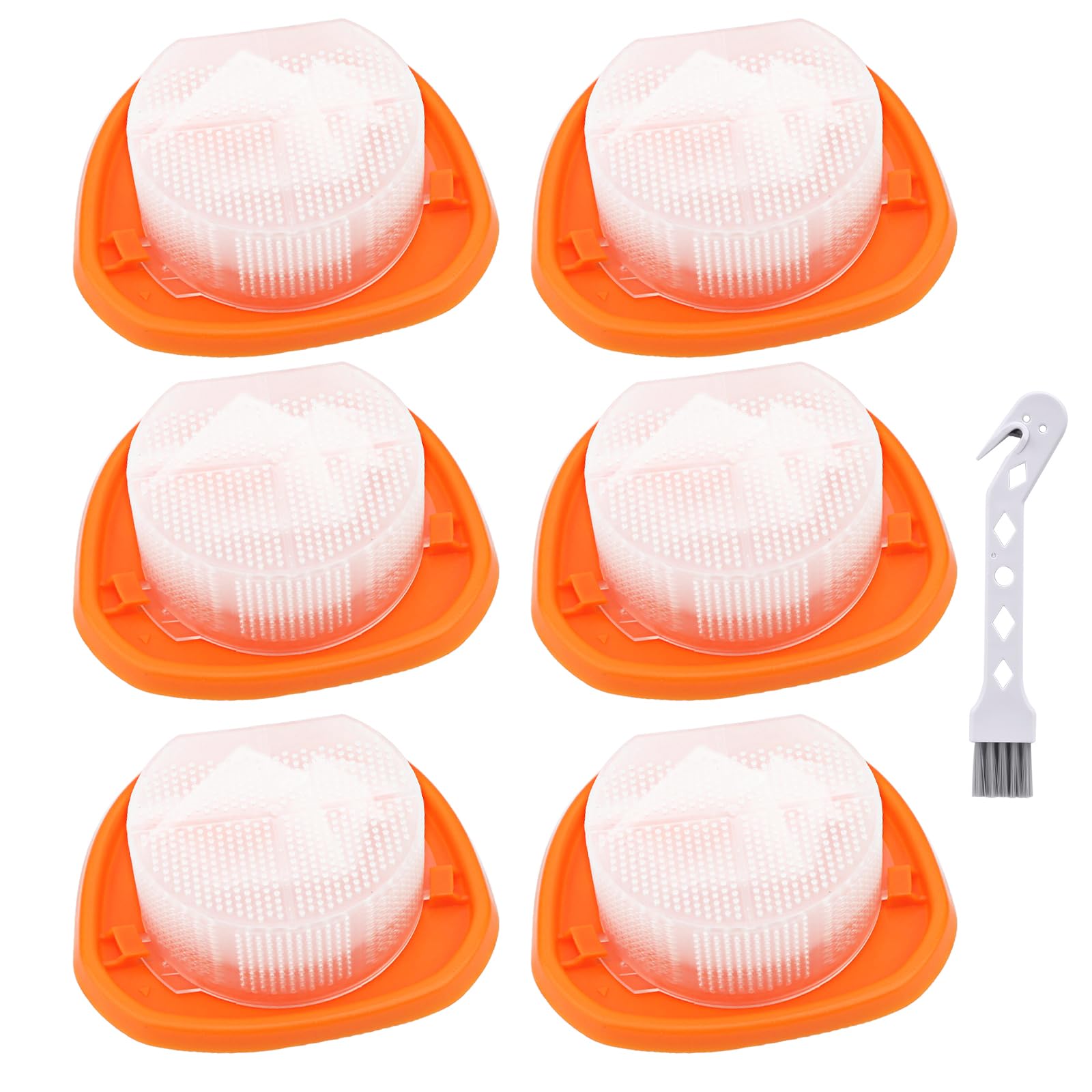 6 Filters for BLACK+DECKER NVC115JL, NVC115JL-QW, NVC115W, NVC115WA-QW, NVC215W, NVC215WA, NVC220WBC, HNVC215B10, HNV215B12 Vacuum Cleaner Filters Replacement # N611068 & N571815