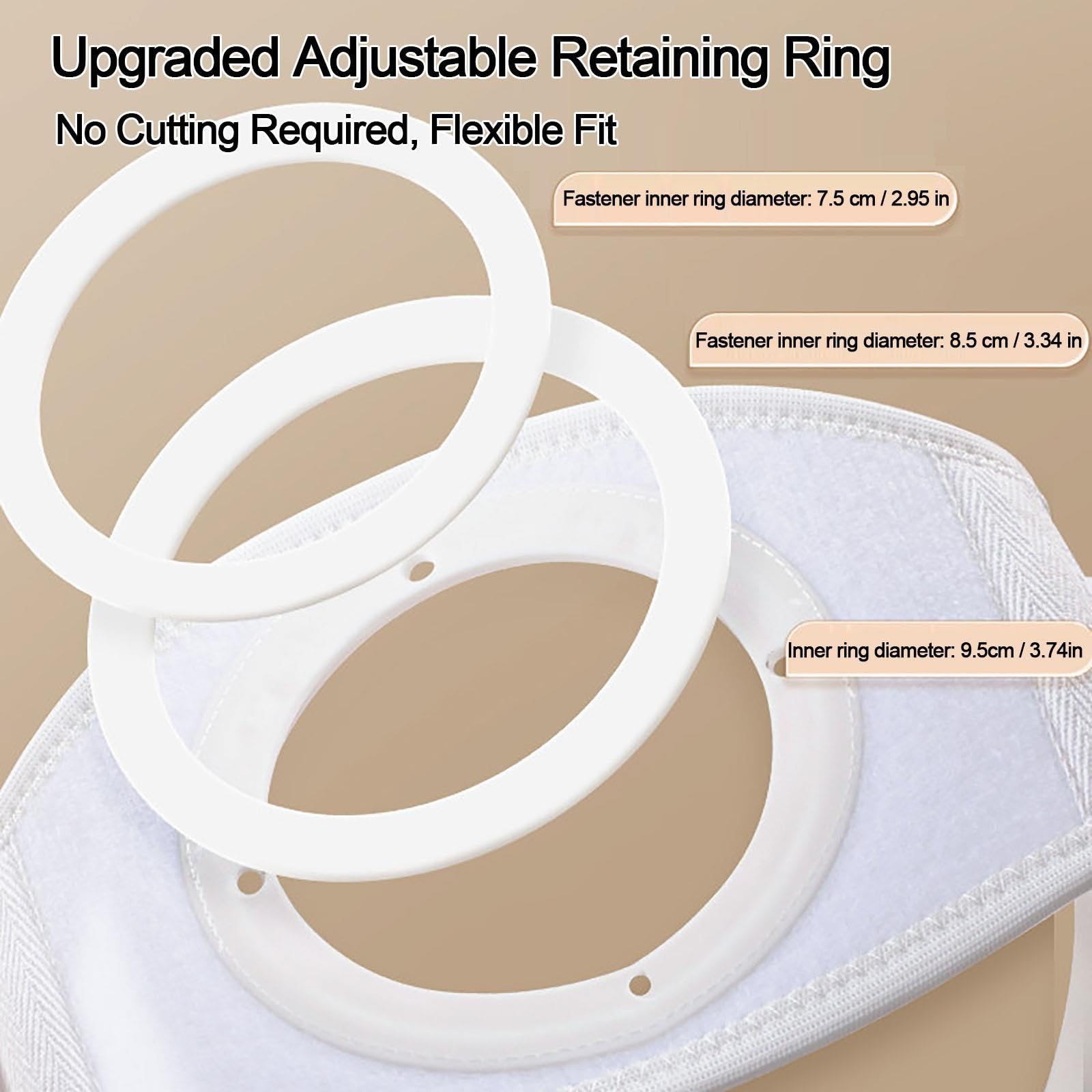 Ceinture de Stomie pour Hommes et Femmes, avec 2 Anneaux de Support