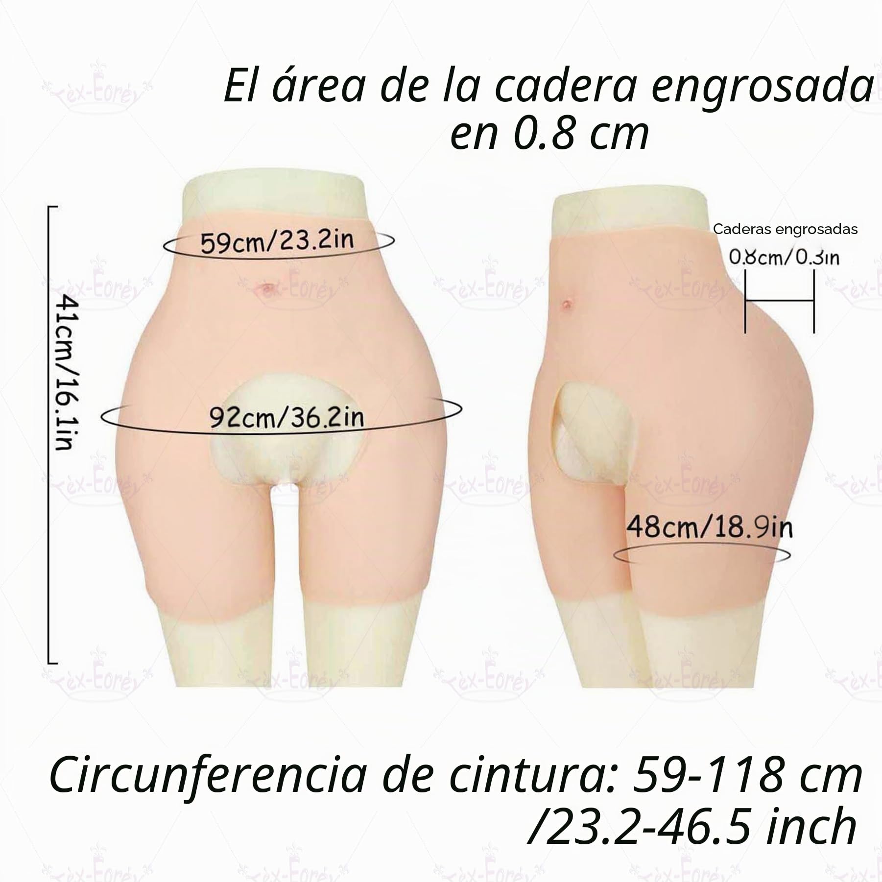 Silicona Glúteos Y Cadera Enhancer Faja Falsos Traseros Abiertos Entrepierna Pantalones Shaper Push Up Caderas No Pegajosas para Mujeres,Marrón,One Size
