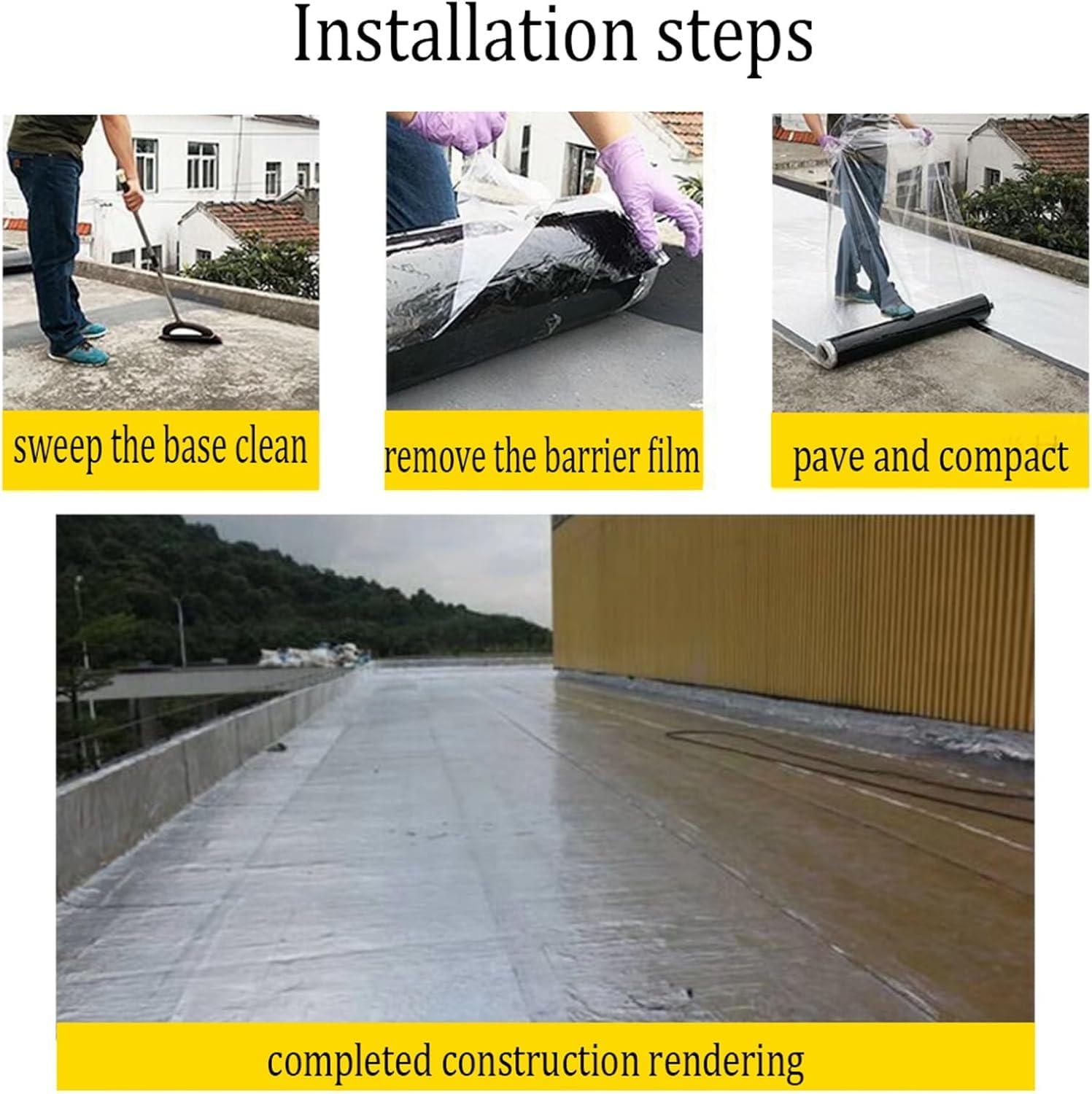 Cinta bituminosa Impermeable para reparación de techos, Cinta de Sellado de butilo de Aluminio autoadhesiva, Asfalto Modificado con SBS para tuberías/Metal/Fugas en techos/Sellado