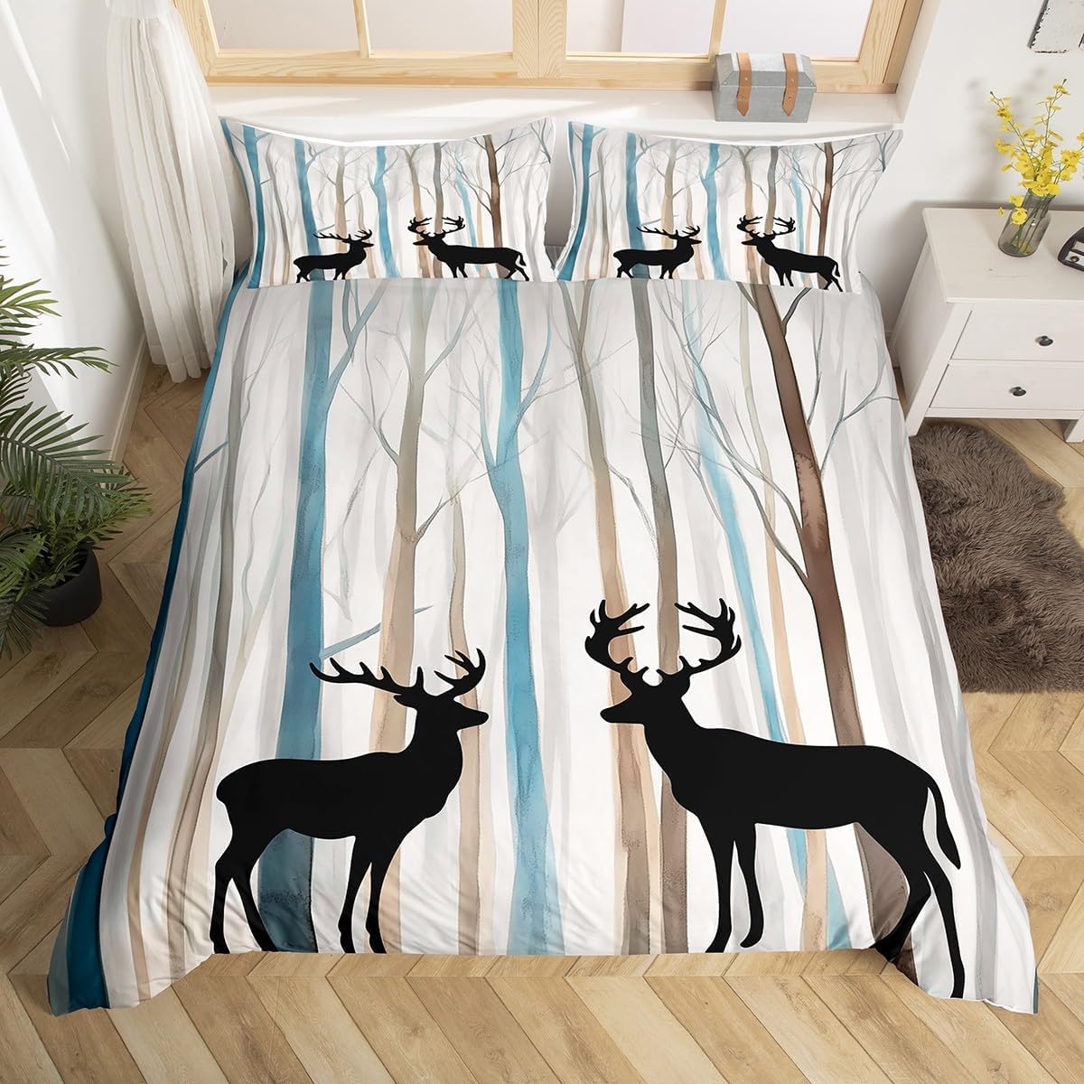 Housse de couette 200x200 fermeture éclair pour lit adulte entretien facile sans repassage