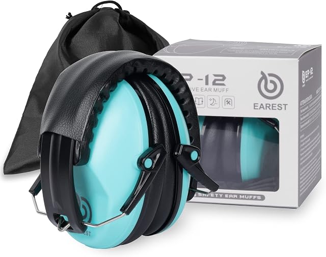 EAREST Baby Kids Ear Defenders Children Noise Cancelling Headphones Autism Noise Reduction Safety Ear Muffs NRR 20dB Protectors Foldable Padded Ear Cups Shooting Hunting Hearing Protection