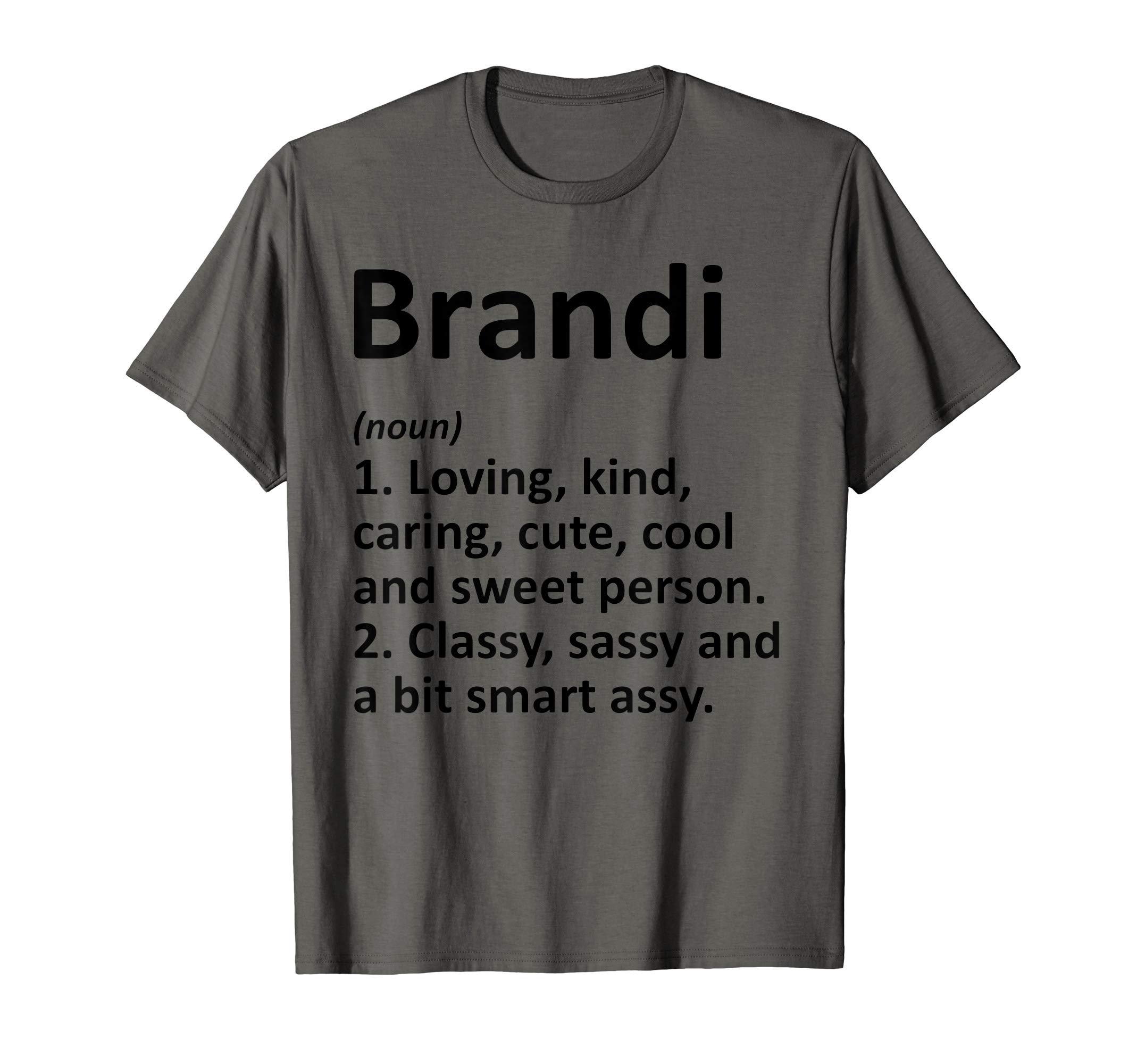 BRANDI Definition Personalized Name Funny Birthday Gift Idea T-Shirt