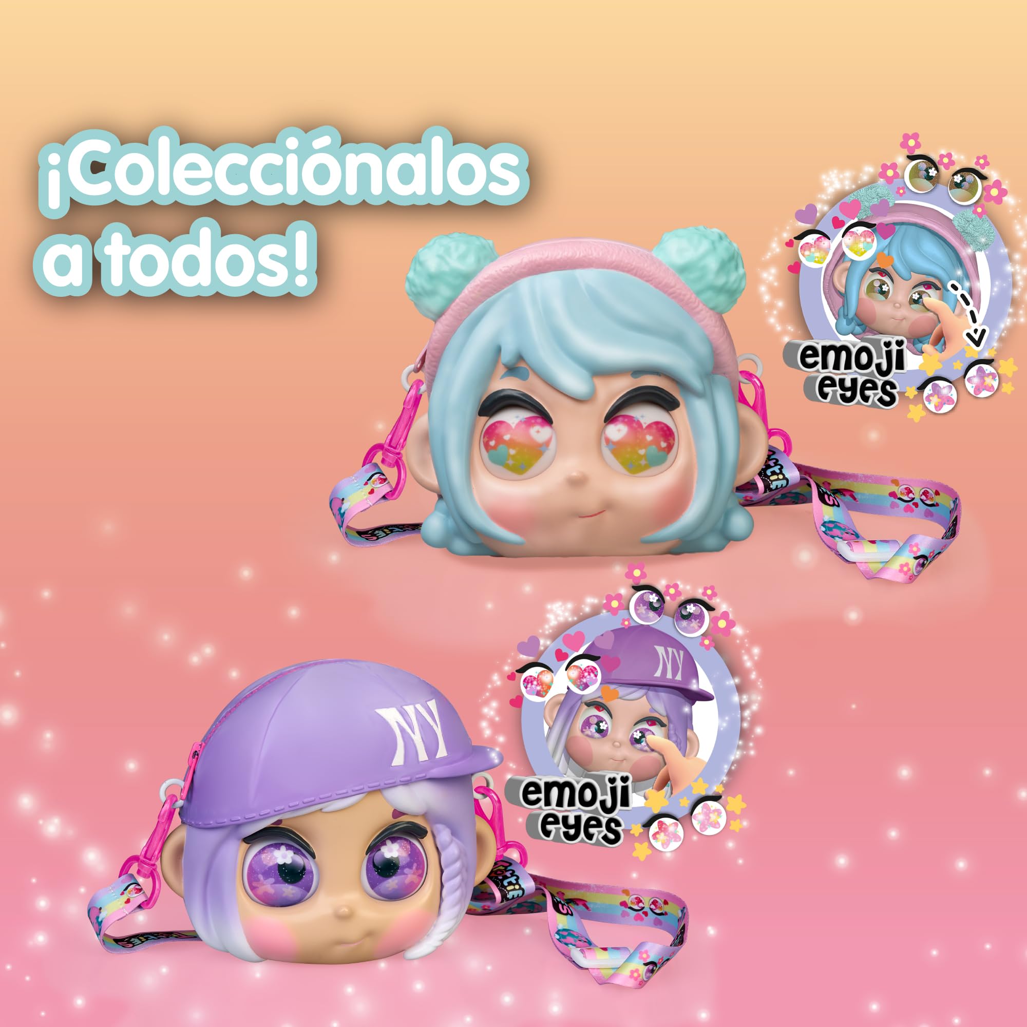 Trotties - Bolsito Emoji MIA, Bolso Infantil con Ojos Emojis cambiantes para niños y niños +3 años Famosa (TFT28300)