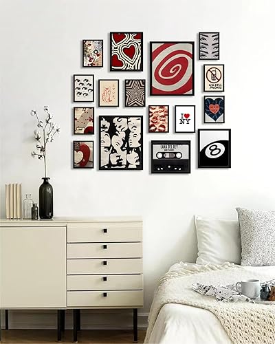 Miniatura 6 de ASTRDECOR Downtown Girl - Juego de 16 pósteres Y2K para decoración de dormitorio, impresiones artísticas de pared de chicas del centro, imágenes
