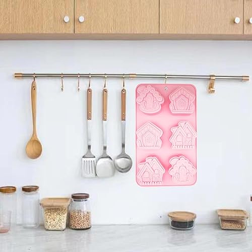 Miniatura 4 de 2 moldes de silicona para hornear, moldes antiadherentes de silicona de grado alimenticio para chocolate, dulces, gelatina, cubitos de hielo,