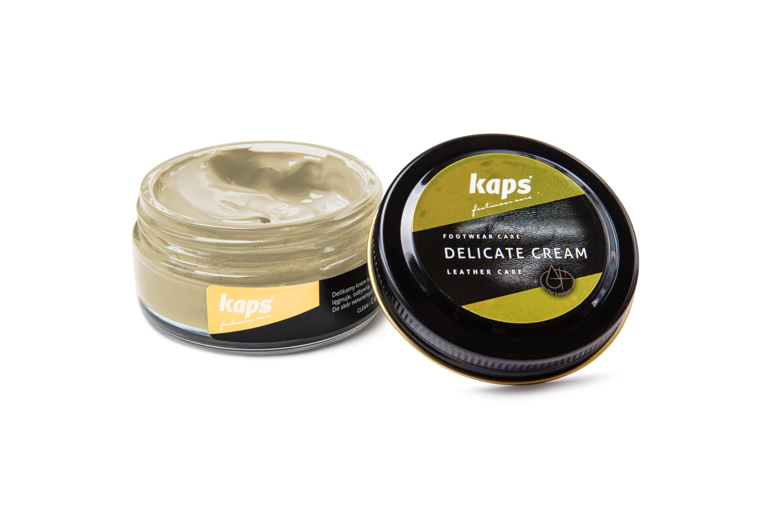 Kaps Leather Shoe Cream - Shoe Care Polish and Colour Conditioner | Refreshes Appearance | For Boots, Handbags, Furniture | Intensive Leather Care and Nourishing | 70 + Shades 50ml — view 71