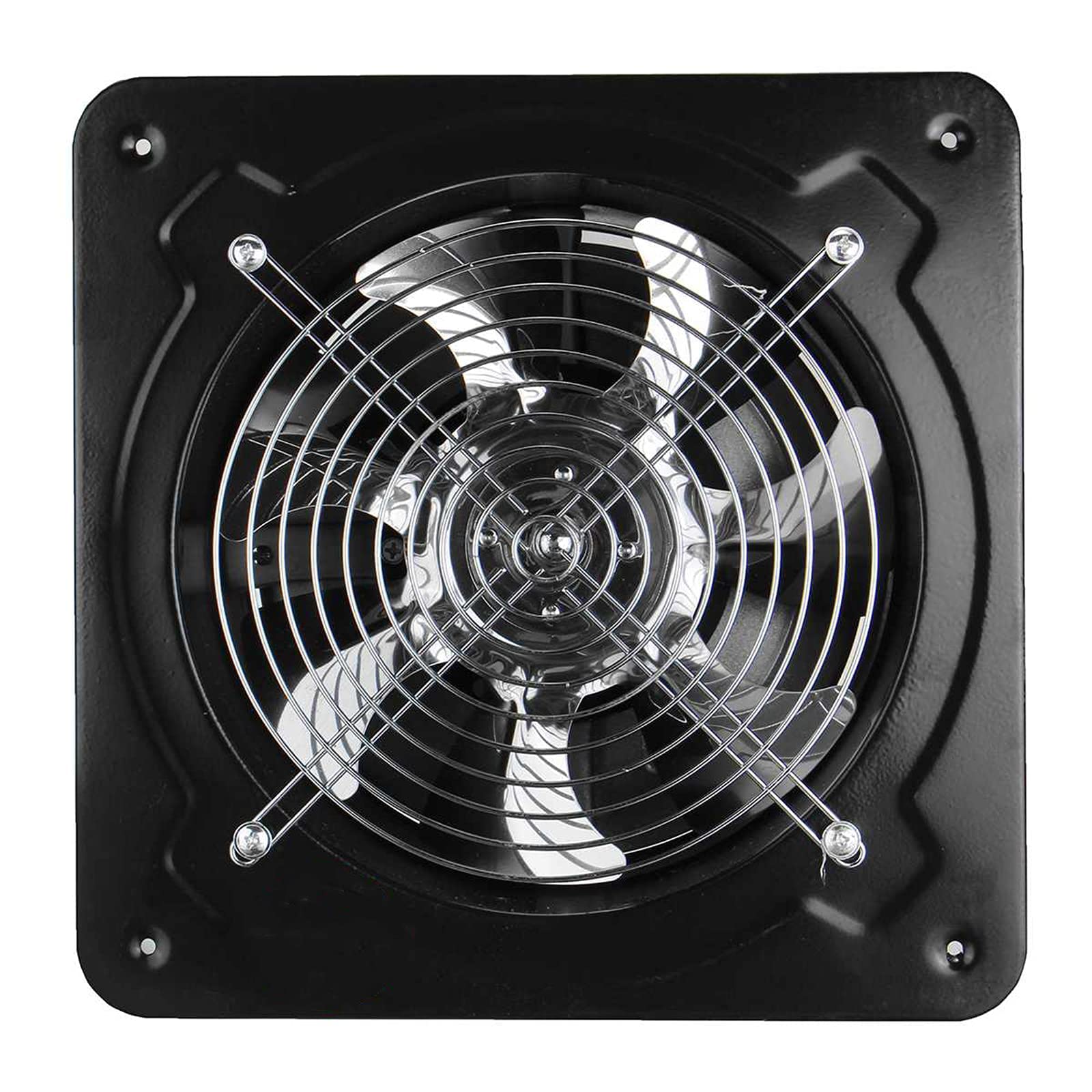 Extractor de Aire 150 mm 40W, Extractor de Aire Industrial Comercial, Ventilación de Pared metálica, Volumen de Aire del Ventilador de succión 350 m3 / h, Ventilador silencioso, Taller
