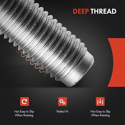 Miniatura 6 de A-Premium 5 pernos de rueda M12 x 1.5 y 1.260 in de largo compatibles con Toyota Avalon Camry Corolla Prius RAV4 Chevrolet Lexus Pontiac Scion