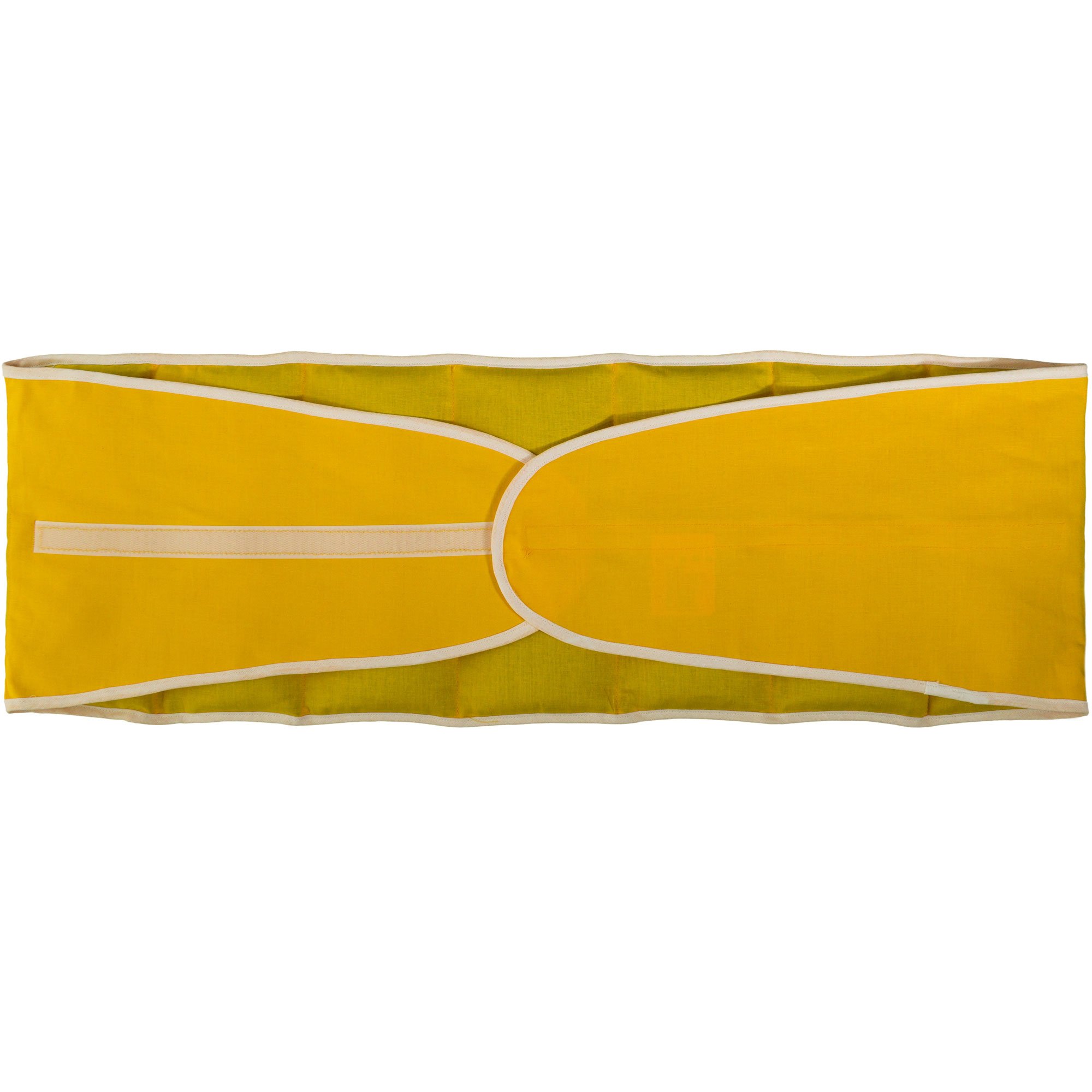 Traubenkernkissen zum Umbinden - Gürtel mit Klettverschluss ca. 135cm - 7-Kammer Wärmekissen XXL Körnerkissen - mango