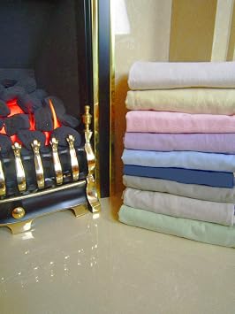Ambiance Single Bed 18" Deep Box Flannelette Fitted Sheet Grey 100% Brushed Cotton Soft Feel