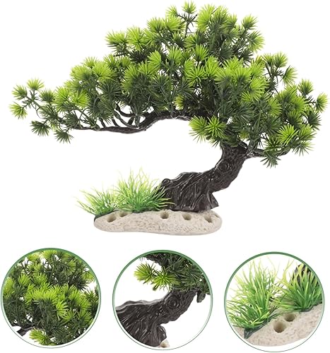 Miniatura 6 de Housoutil Tanque de peces Paisajismo Árbol Acuario Bonsai Plástico