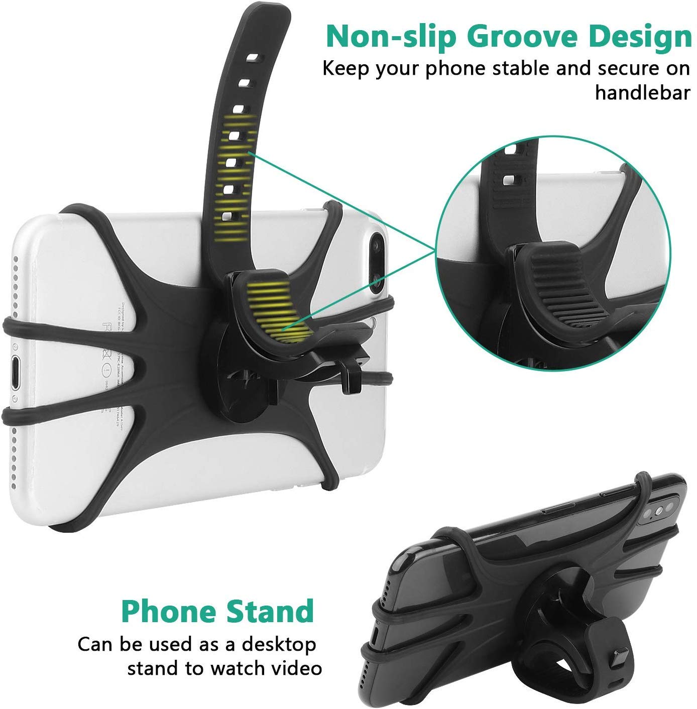 Mobile Fox 360 ° Bicicletta Manubrio Supporto Regolabile Telefono