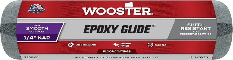 Brush R232-9 Epoxy Glide Roller Cover, 1/4-Inch Nap, 9-Inch