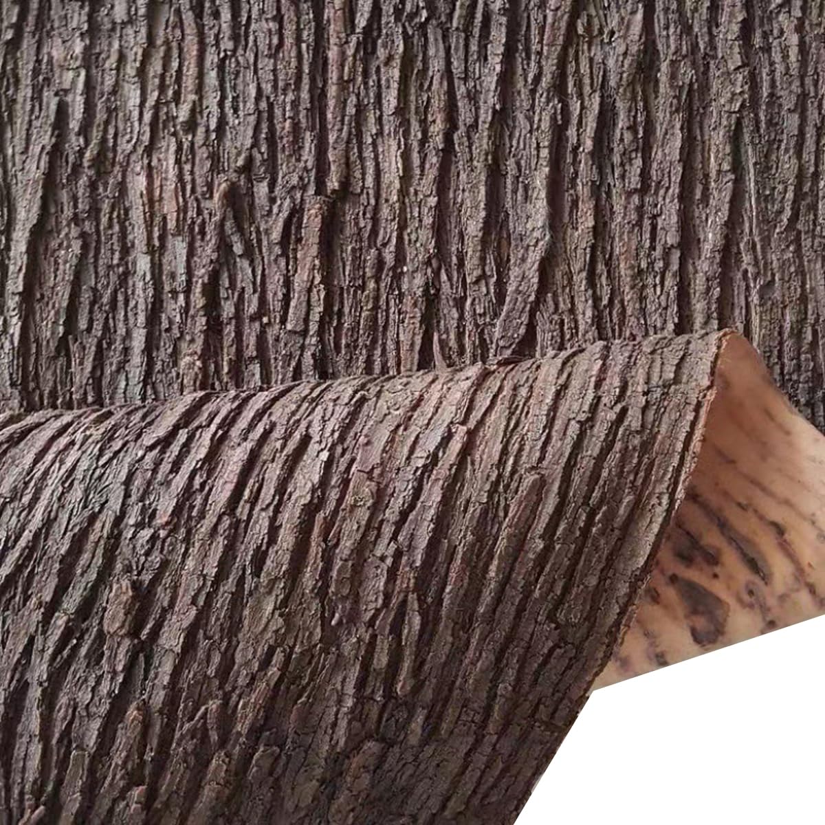 Realistic Fake Tree Bark Roll for Wall and Garden Artificial Tree Bark Panel for Indoor and Outdoor Use Artificial Barks Roll for Pillars Floors Pipe