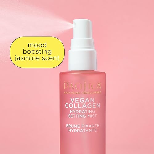 Miniatura 5 de Pacifica Beauty Vegan Colágeno Hidratante - Imprimación facial hidratante iluminadora para piel húmeda, con colágeno vegano y escualano para un