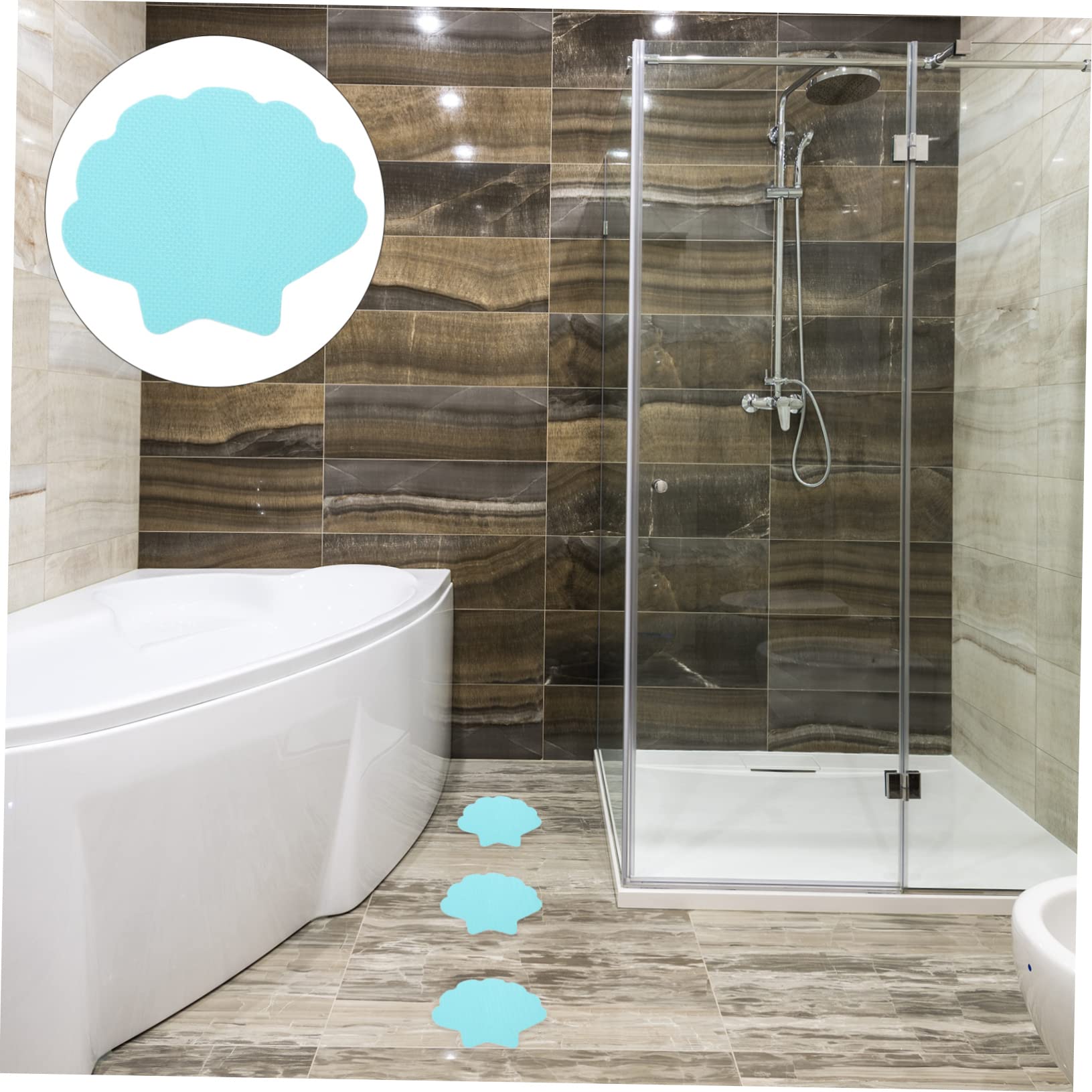 Ciieeo 4 Juegos baño Pegatinas Antideslizantes de Ducha de bañera Decorativa Adhesivos bañera Antideslizantes Antideslizante Piscina Precioso baño Pegatinas bañera Pegatinas