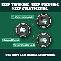 Vista 5 de GiiKER Super Reversi - Juego de mesa de estrategia electrónica con oponente de IA, rompecabezas de lógica inteligente de mano y rompecabezas